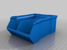 Large Split Stackable Container 3D Printer Model