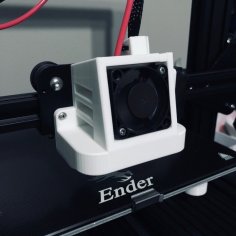 Satsana Duct For Ender 3 V2 3D Printer Model