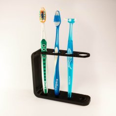 Quad Toothbrush Holder 3D Printer Model