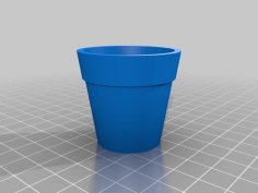 Miniature Flowerpots For Dollhouses, Barbie 3D Printer Model