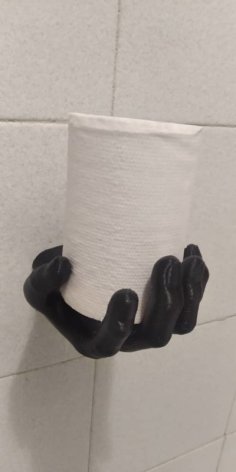 Hand Towel Or Toilet Paper Hanger 3D Printer Model