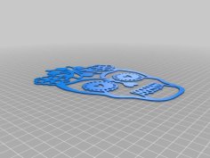 Catrina Skull Halloween Art 3D Printer Model