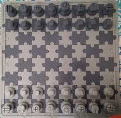 Puzzle Chess Board 3D Printer Model