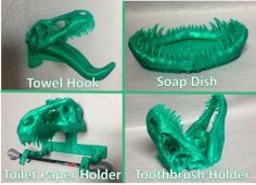 T-REX Remix Bathroom Set 3D Printer Model