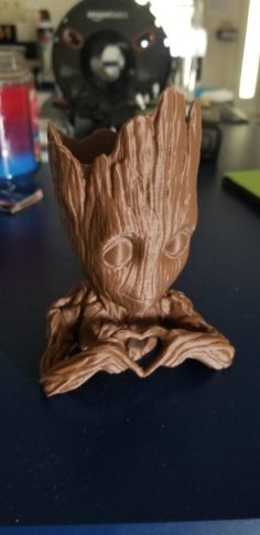 Baby Groot Heart Planter 3D Printer Model