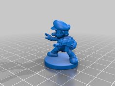 Mario Zombicide Miniature 3D Printer Model