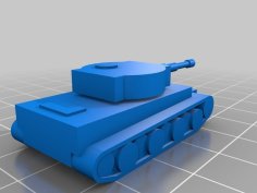 Simplified Tiger Tank 3D Printer Model