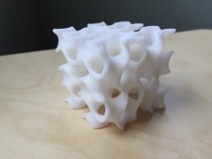 Gyroid Cube 3D Printer Model