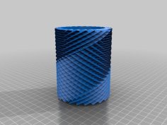 Flower Pot/pen Holder 3D Printer Model