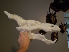 Makerbot Dragon Skull For Supersized Print 3D Printer Model