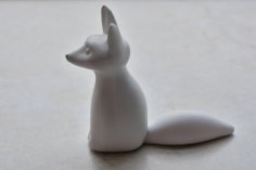 Sitting Fox 3D Printer Model