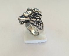 Direwolf Ring 3D Printer Model