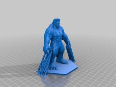 Hulk By X3RPM With Meshmixer Support 3D Printer Model