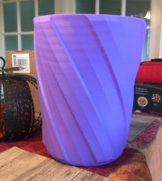 Vase Mode Trash Can / Dustbin 3D Printer Model