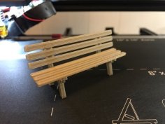 G Scale Bench 3D Printer Model