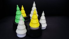 Christmas Tree For LED Tea Light 3D Printer Model