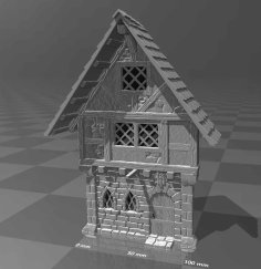 Medieval House Facade 1 3D Printer Model