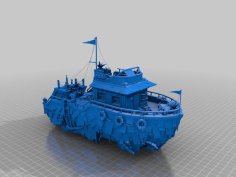 Post Apoc House Boat – Terrain 3D Printer Model