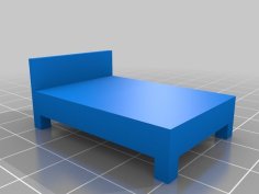 Double Bed (European Size) 3D Printer Model