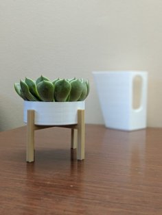 Mid Century Small Planter 3D Printer Model