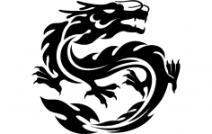 Fichier dxf dragon