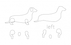 Wienner Dog dxf File