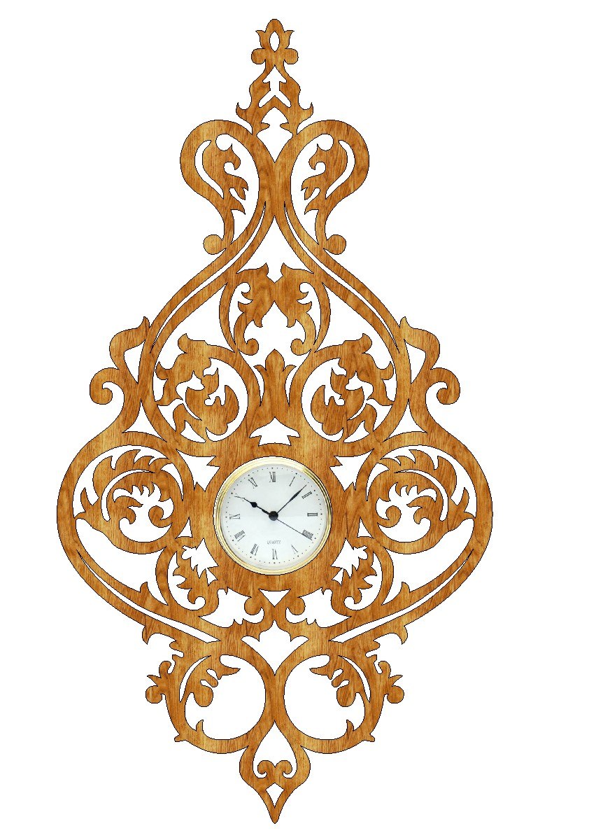 Scroll Saw Clock PDF File Free Download - 3axis.co