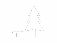 Rest Area Road Sign dxf File