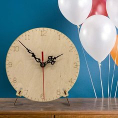 Laser Cut DIY Wooden Clock Kit – STEM Educational Toy