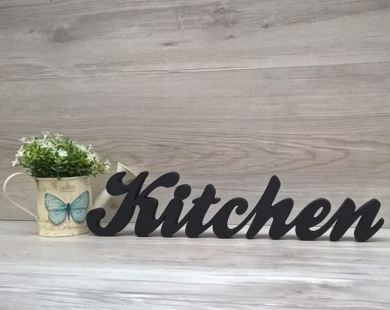 Laser Cut Kitchen Sign Kitchen Table Decor
