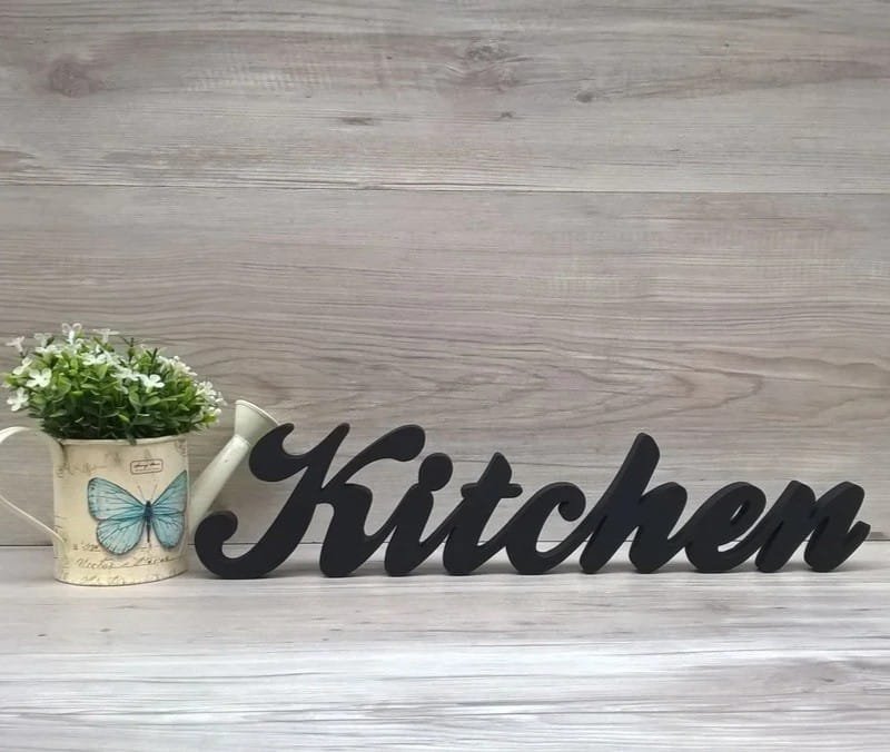 Laser Cut Kitchen Sign Kitchen Table Decor