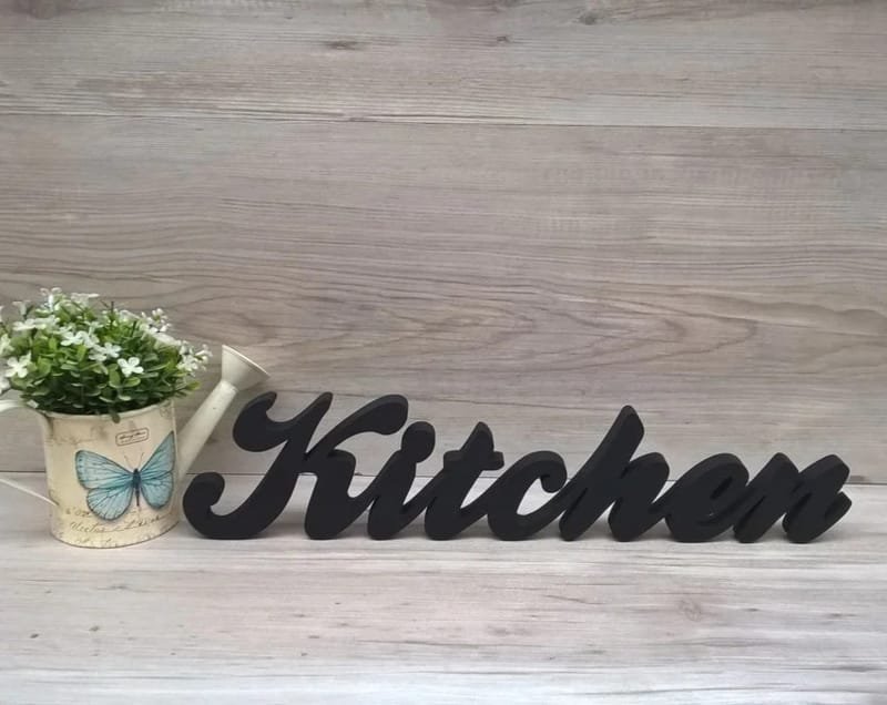 Laser Cut Kitchen Sign Kitchen Table Decor