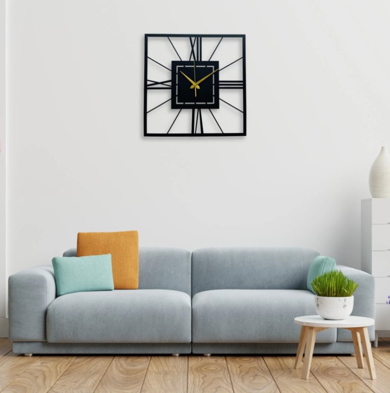 Laser Cut Modern Minimalist Wall Clock