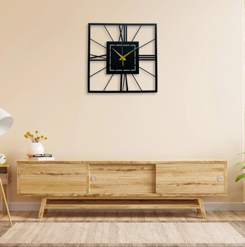 Laser Cut Modern Minimalist Wall Clock