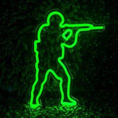 Laser Cut Counter Strike Csgo Neon Sign For Gamer Room Decor