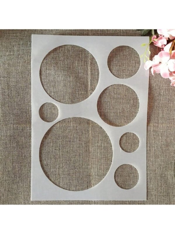 Laser Cut Circles Stencil Multi-Size Circle Drawing Template Back To School