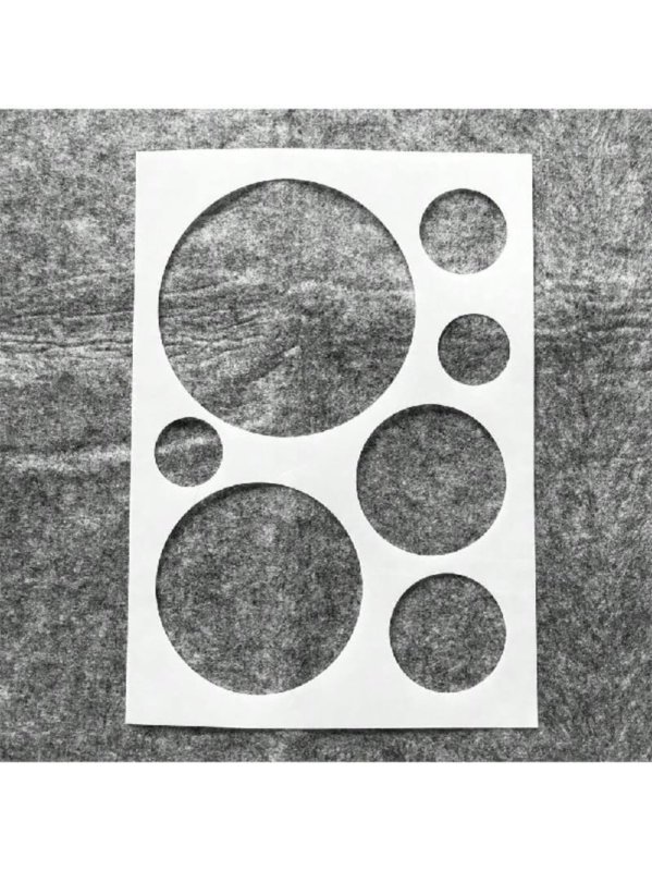 Laser Cut Circles Stencil Multi-Size Circle Drawing Template Back To School