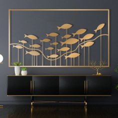 Laser Cut Fish Wall Decor