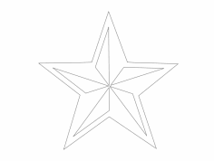 Estrella Nautica (Stern) dxf-Datei