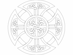 Derby Celtic Cross dxf File