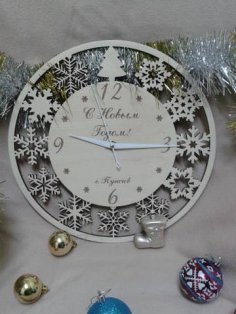 Tệp dxf Newyear Clock