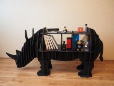 Rhino shelf plan vector 8mm Free Vector