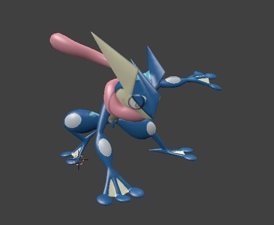 Greninja 3D Printer Model Download Free STL File - 3axis.co