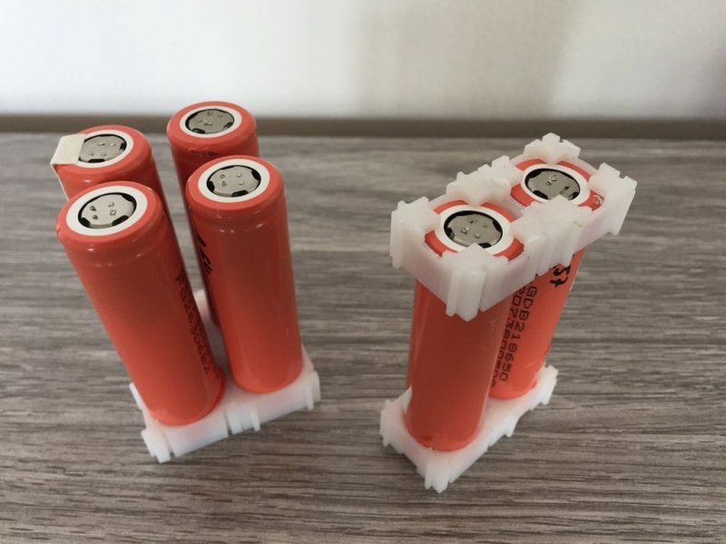 18650 Batteries Spacer/holder 3D Printer Model Download Free STL File ...