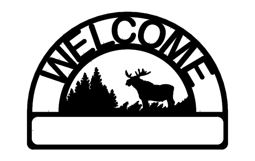 Welcome Moose dxf File