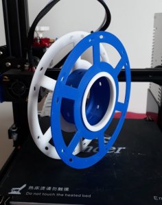 Customizable Stackable Spool For Sample Or Leftover Filament 3D Printer Model