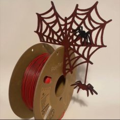 Spider Web Corner Door Decoration 3D Printer Model