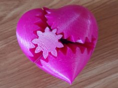 PLA Heart Gears For Replicator 2 3D Printer Model