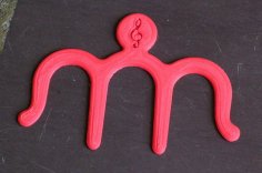 Music Book Clip 3D Printer Model