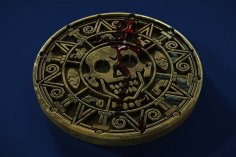 Aztec Gold Drink Coaster 3D Printer Model